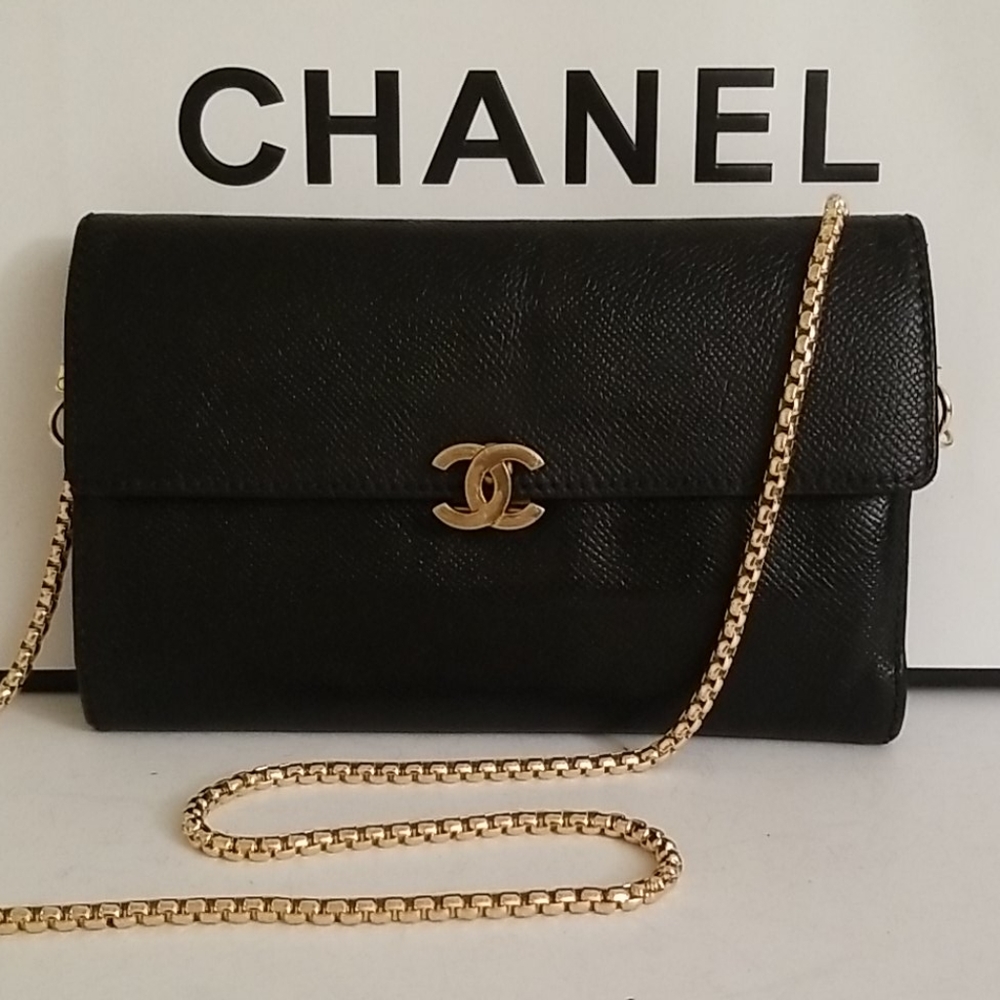 Rare! Chanel Large Back Pocket Crossbody Purse WOC